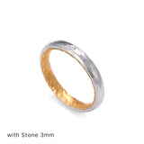 Platinum and Ring with Stone (Japanese)